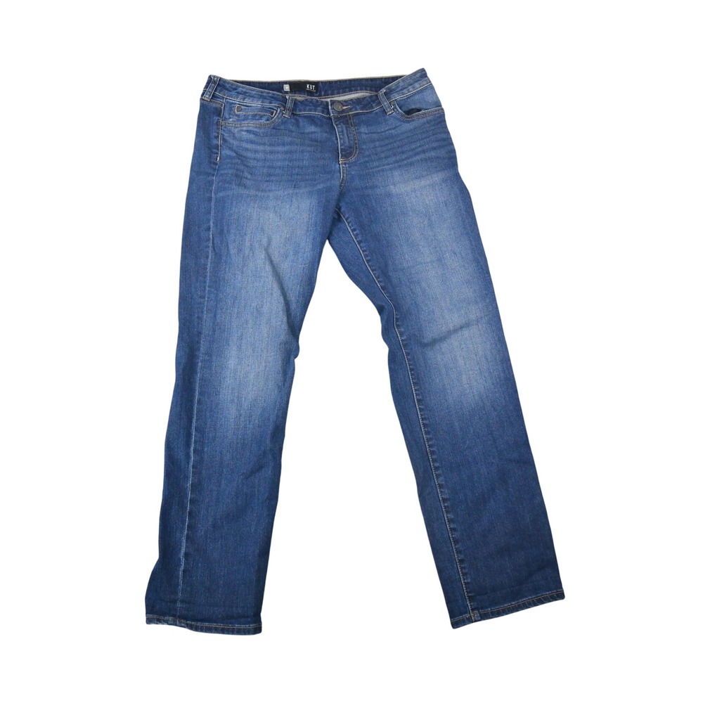 KUT from the Kloth Catherine Boyfriend Jeans Womens 14 Blue Excellent Stretch